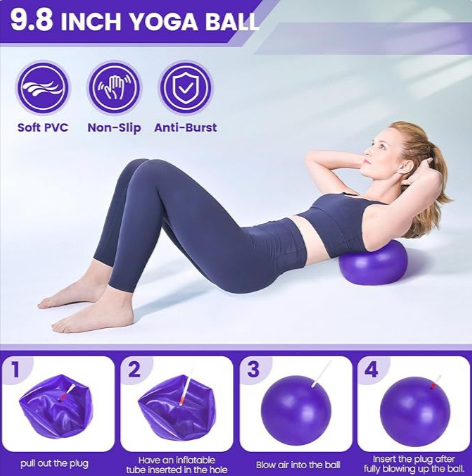 13-Piece Yoga & Pilates Set – Complete Home Fitness & Flexibility Kit