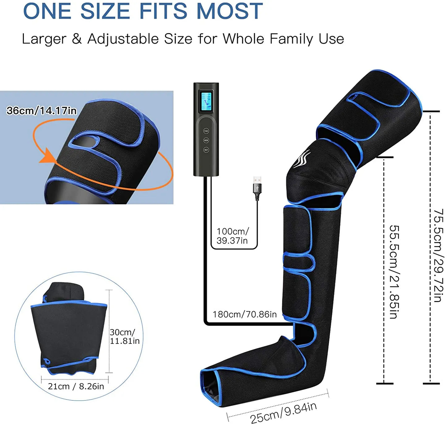 AirWave 360 Leg Massager – Air Compression Calf & Foot Relief