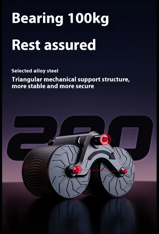 Automatic Rebound Ab Wheel – Core Strengthening & Toning Exercise Roller
