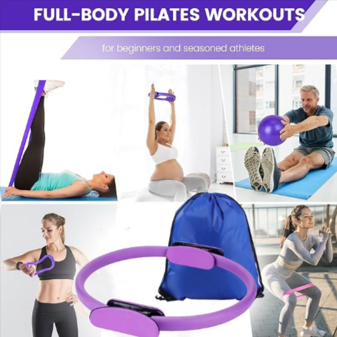 13-Piece Yoga & Pilates Set – Complete Home Fitness & Flexibility Kit
