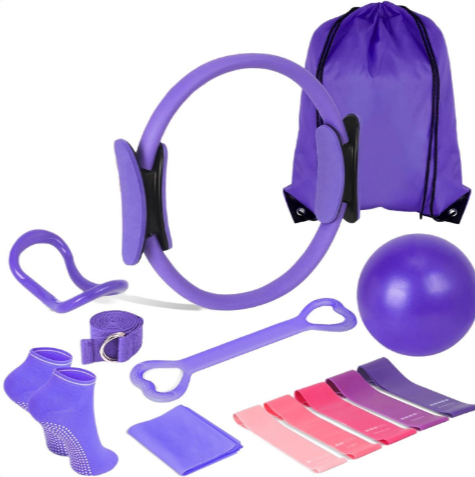 13-Piece Yoga & Pilates Set – Complete Home Fitness & Flexibility Kit