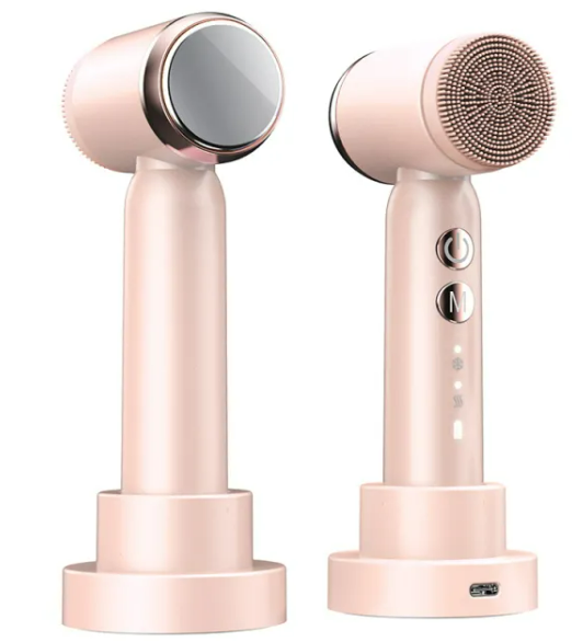 6-in-1 Ultrasonic Face Cleansing Brush – Deep Clean, Glow & Skin Renewal
