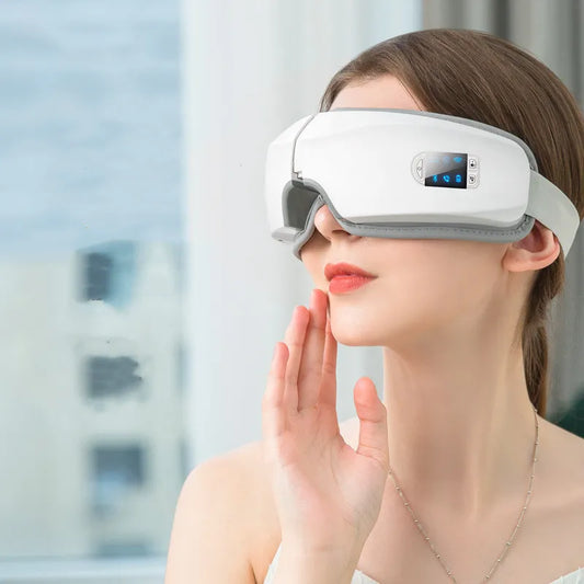 Heated Eye Massager – Gentle Relief for Eye Strain, Puffiness & Tension